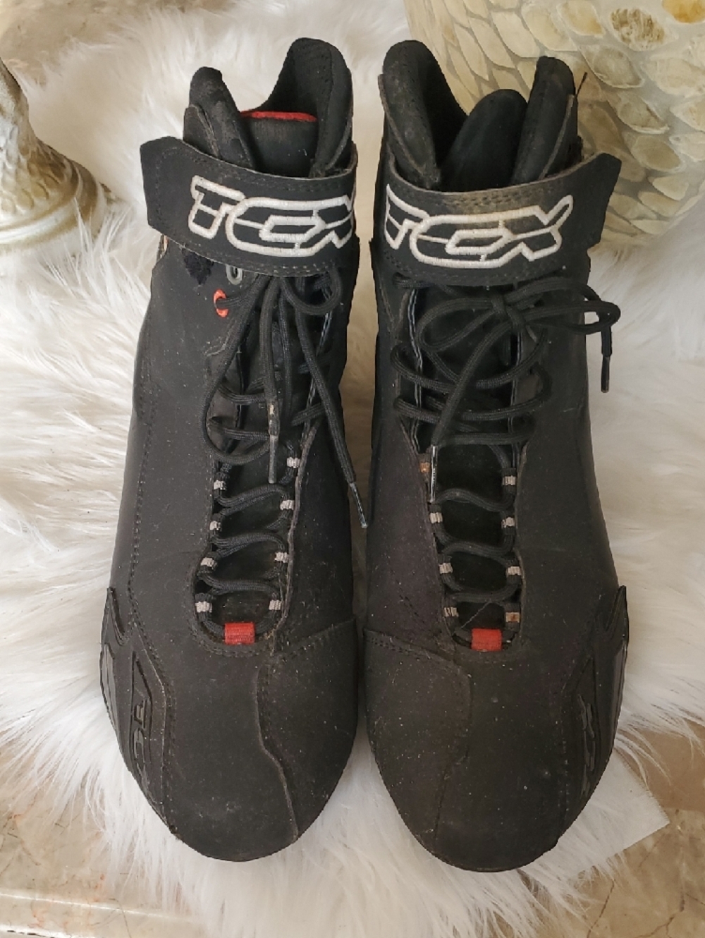TCx Black High-Top Motocycle  Sneakers Boots Size 11 - Picture 13 of 17